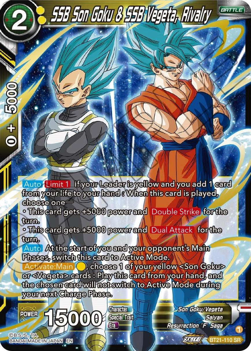 SSB Son Goku & SSB Vegeta, Rivalry (BT21-110) [Wild Resurgence] | Shuffle n Cut Hobbies & Games