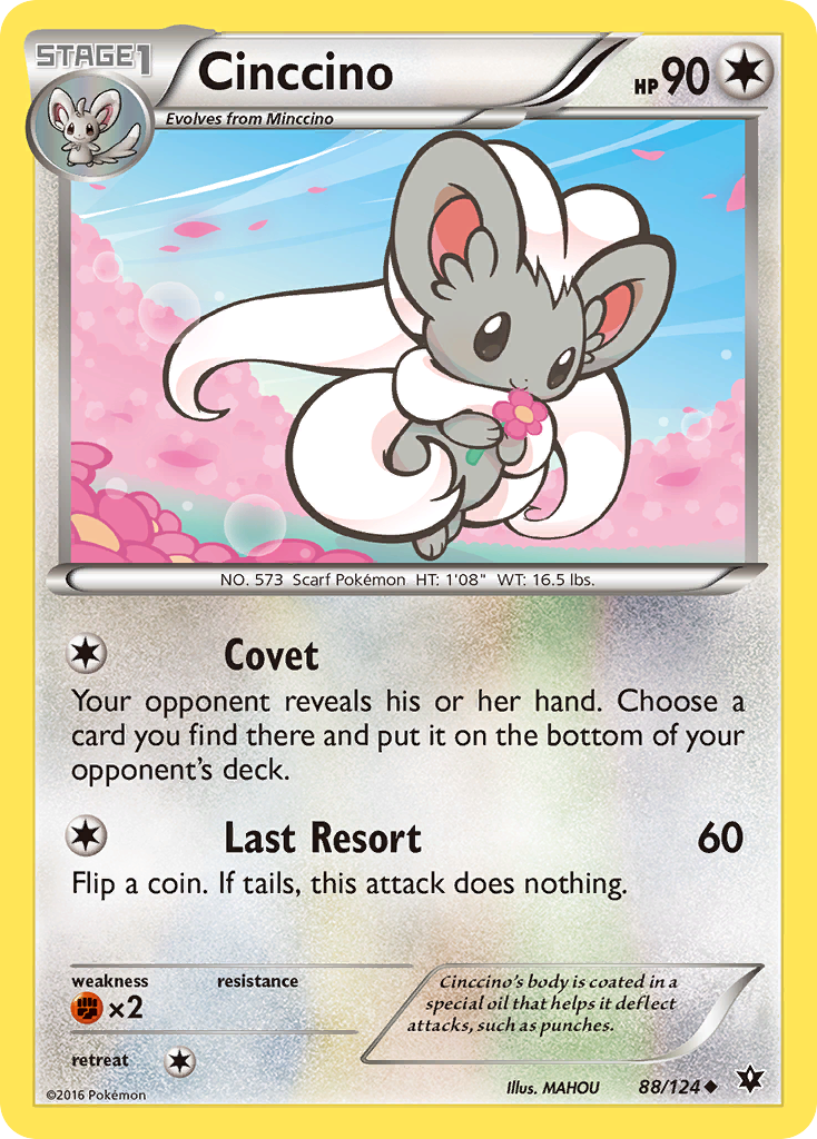 Cinccino (88/124) [XY: Fates Collide] | Shuffle n Cut Hobbies & Games