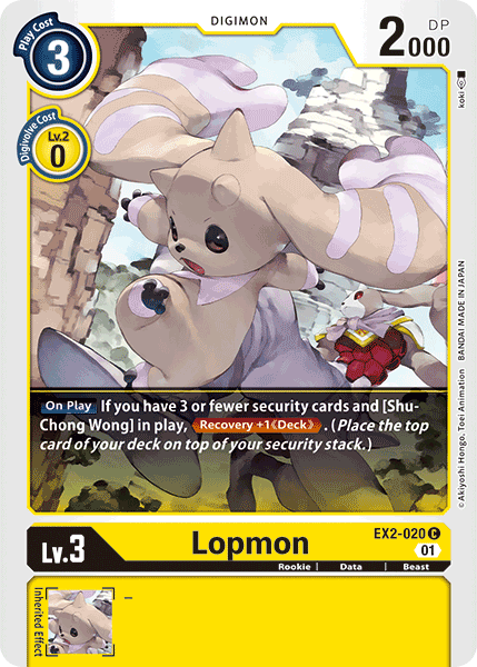 Lopmon [EX2-020] [Digital Hazard] | Shuffle n Cut Hobbies & Games