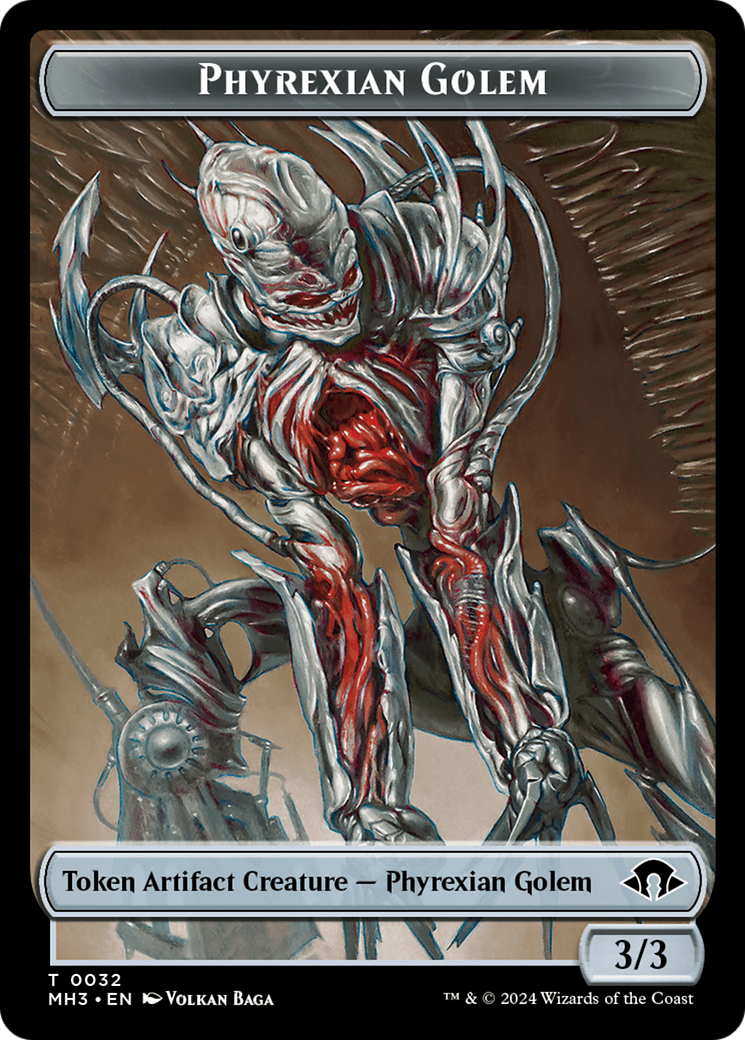 Phyrexian Golem Token [Modern Horizons 3 Tokens] | Shuffle n Cut Hobbies & Games