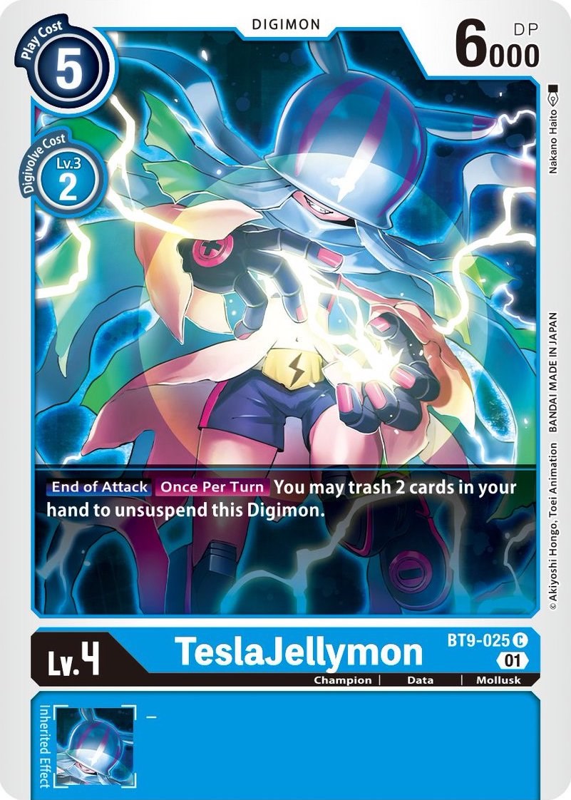 TeslaJellymon [BT9-025] [X Record] | Shuffle n Cut Hobbies & Games