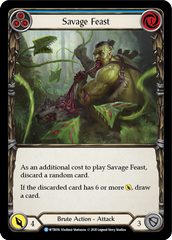 Savage Feast (Blue) [U-WTR016] (Welcome to Rathe Unlimited)  Unlimited Normal | Shuffle n Cut Hobbies & Games