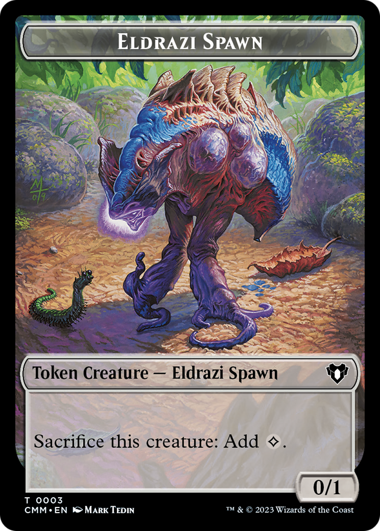 Eldrazi Spawn // Construct (0042) Double-Sided Token [Commander Masters Tokens] | Shuffle n Cut Hobbies & Games