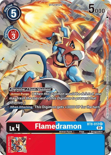 Flamedramon [BT8-012] (Alternate Art) [New Awakening] | Shuffle n Cut Hobbies & Games