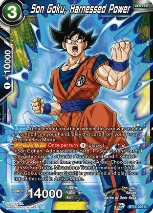 Son Goku, Harnessed Power (BT16-025) [Realm of the Gods] | Shuffle n Cut Hobbies & Games