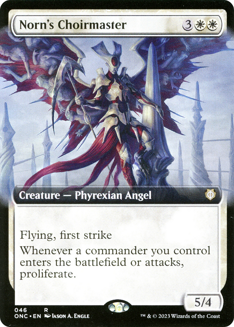 Norn's Choirmaster (Extended Art) [Phyrexia: All Will Be One Commander] | Shuffle n Cut Hobbies & Games