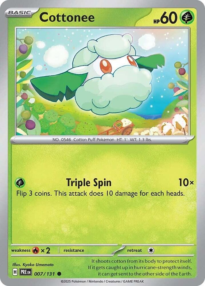 Cottonee (007/131) [Scarlet & Violet: Prismatic Evolutions] | Shuffle n Cut Hobbies & Games