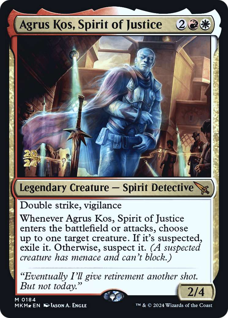 Agrus Kos, Spirit of Justice [Murders at Karlov Manor Prerelease Promos] | Shuffle n Cut Hobbies & Games