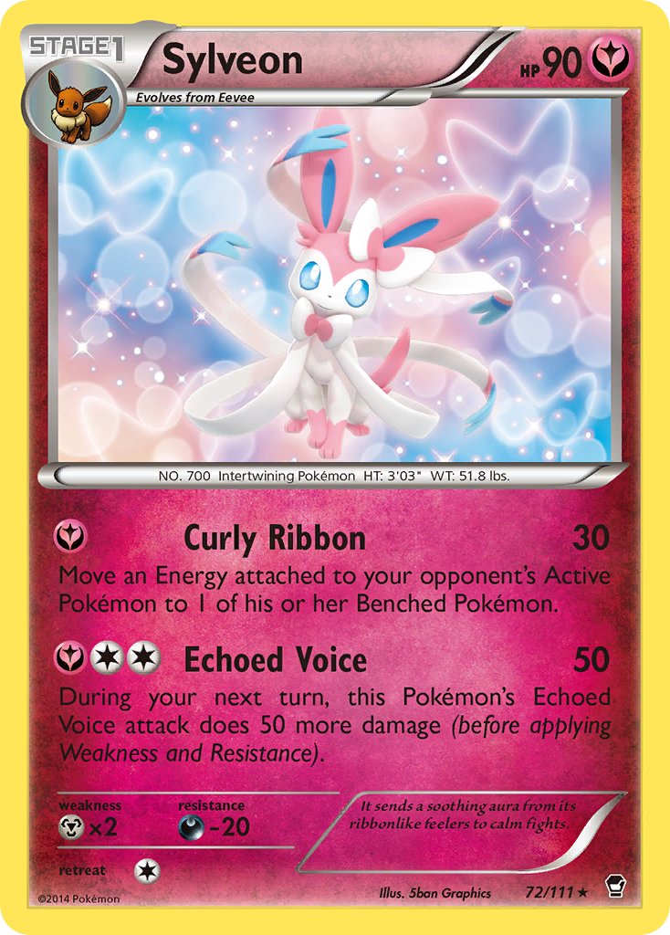 Sylveon (72/111) (Theme Deck Exclusive) [XY: Furious Fists] | Shuffle n Cut Hobbies & Games