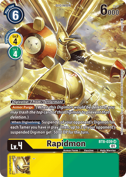 Rapidmon [BT8-039] (Alternate Art) [New Awakening] | Shuffle n Cut Hobbies & Games