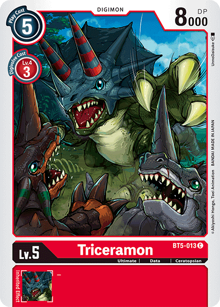 Triceramon [BT5-013] [Battle of Omni] | Shuffle n Cut Hobbies & Games