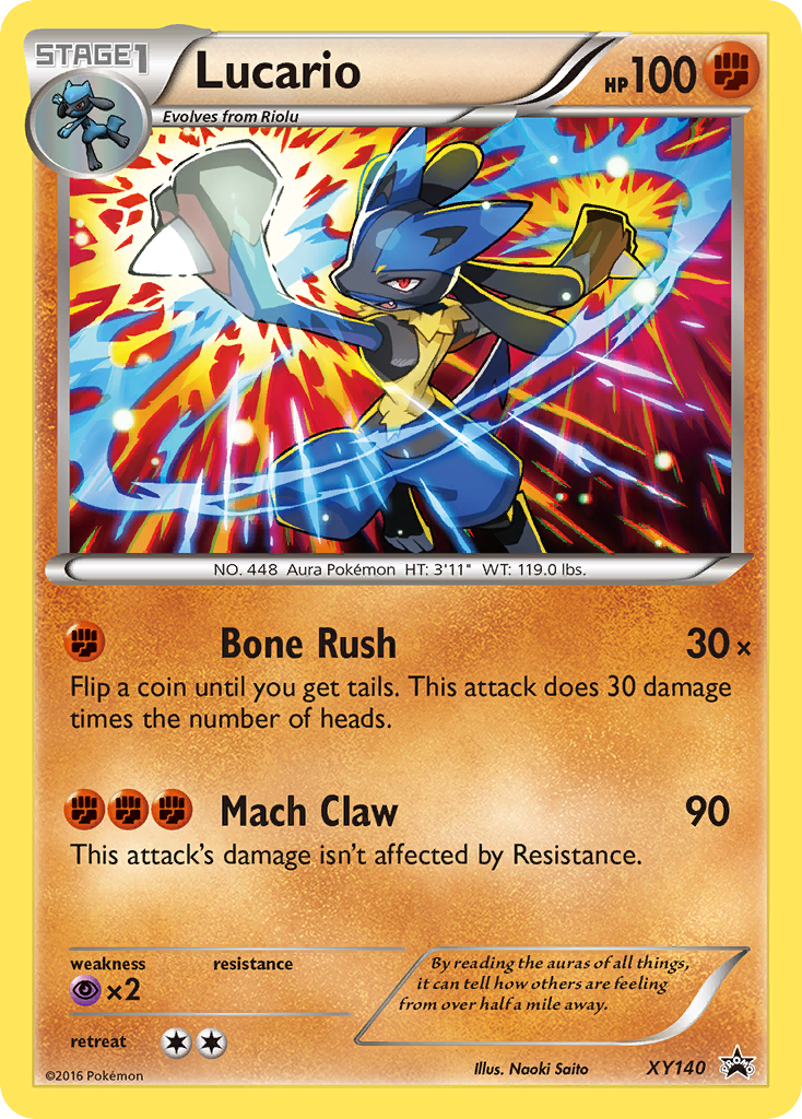 Lucario (XY140) [XY: Black Star Promos] | Shuffle n Cut Hobbies & Games