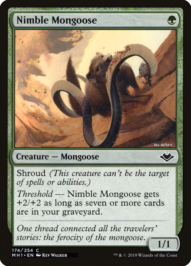 Nimble Mongoose [Modern Horizons] | Shuffle n Cut Hobbies & Games