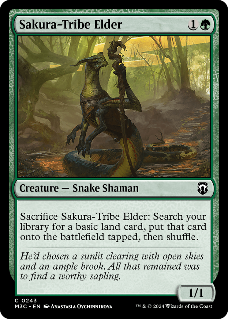 Sakura-Tribe Elder (Ripple Foil) [Modern Horizons 3 Commander] | Shuffle n Cut Hobbies & Games