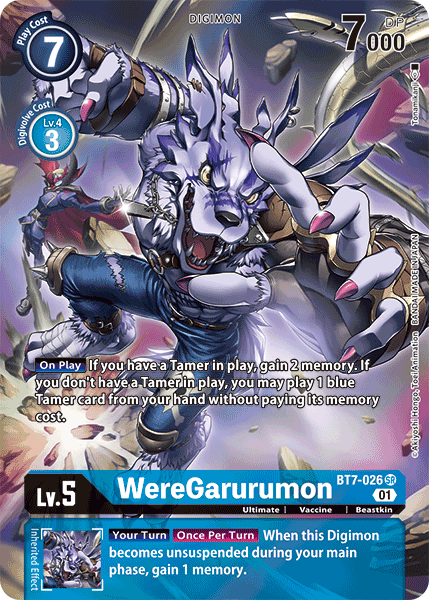 WereGarurumon [BT7-026] (Alternate Art) [Next Adventure] | Shuffle n Cut Hobbies & Games