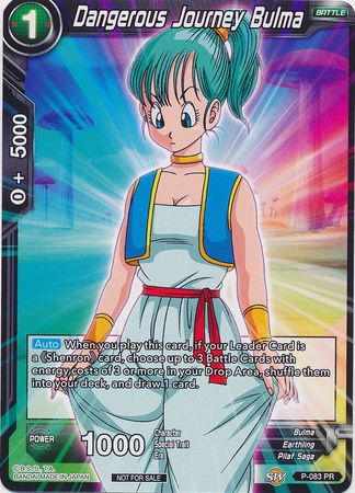 Dangerous Journey Bulma (P-083) [Promotion Cards] | Shuffle n Cut Hobbies & Games