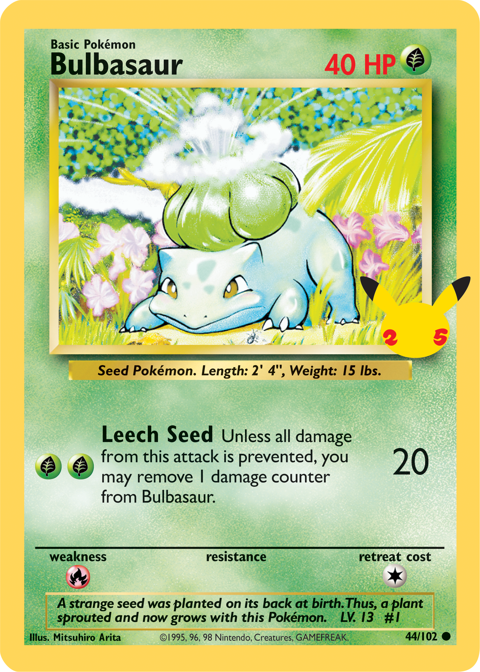 Bulbasaur (44/102) (Jumbo Card) [First Partner Pack] | Shuffle n Cut Hobbies & Games