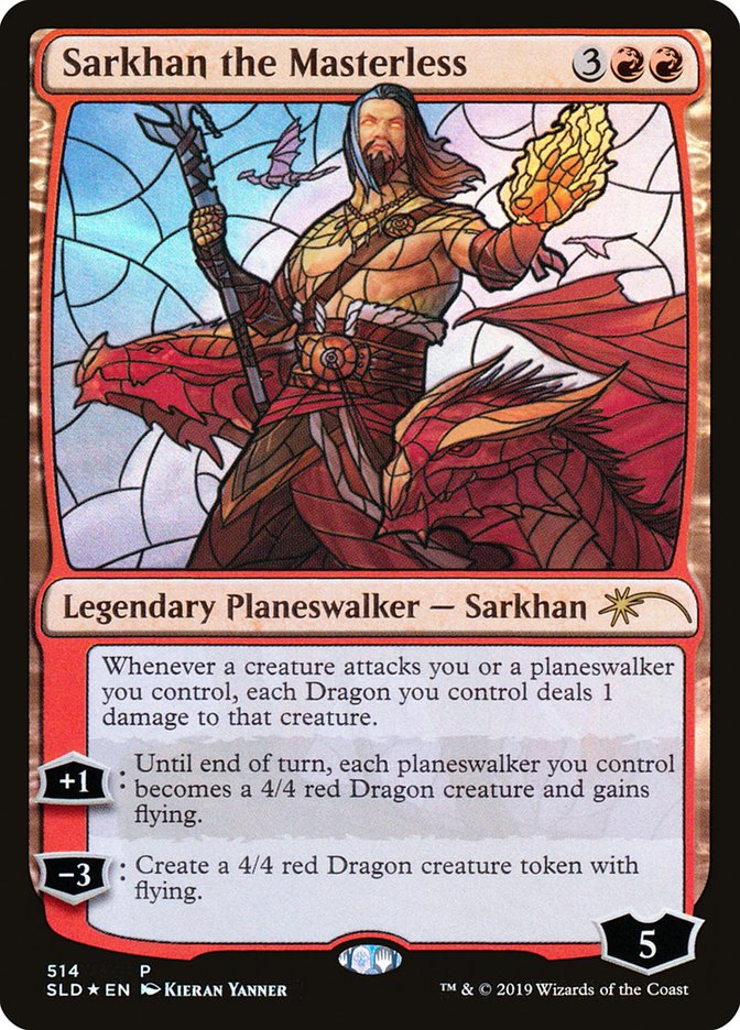 Sarkhan the Masterless (Stained Glass) [Secret Lair Drop Promos] | Shuffle n Cut Hobbies & Games