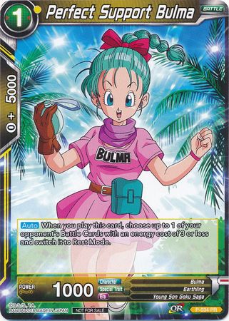 Perfect Support Bulma (Non-Foil) (P-034) [Promotion Cards] | Shuffle n Cut Hobbies & Games