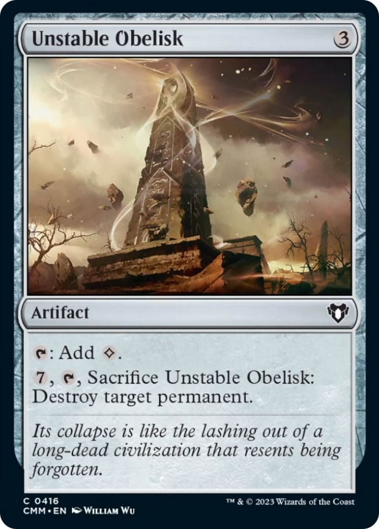 Unstable Obelisk [Commander Masters] | Shuffle n Cut Hobbies & Games