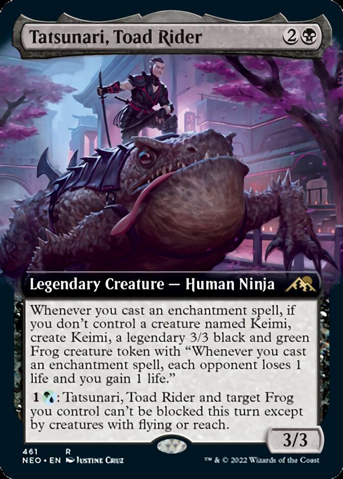 Tatsunari, Toad Rider (Extended Art) [Kamigawa: Neon Dynasty] | Shuffle n Cut Hobbies & Games