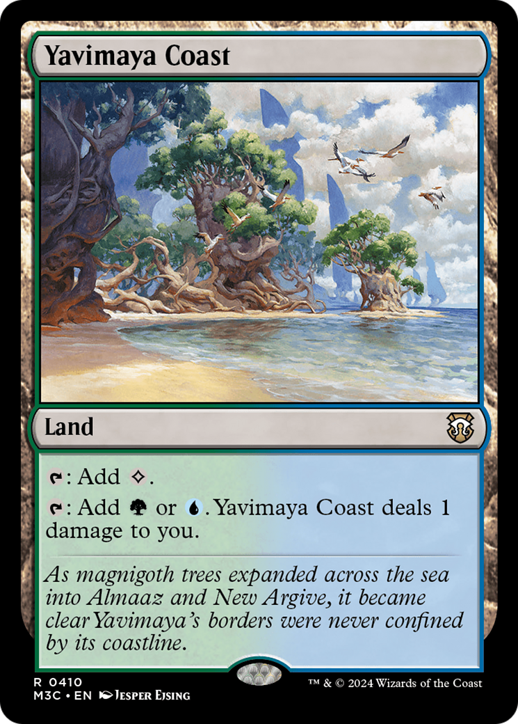 Yavimaya Coast (Ripple Foil) [Modern Horizons 3 Commander] | Shuffle n Cut Hobbies & Games