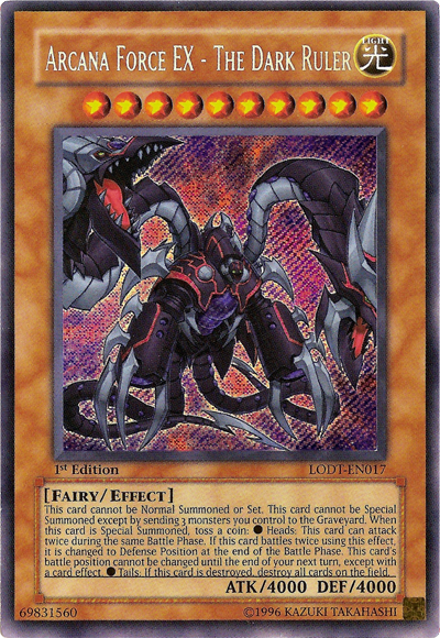 Arcana Force EX - The Dark Ruler [LODT-EN017] Secret Rare | Shuffle n Cut Hobbies & Games