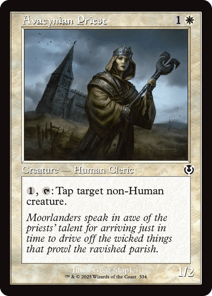 Avacynian Priest (Retro Frame) [Innistrad Remastered] | Shuffle n Cut Hobbies & Games