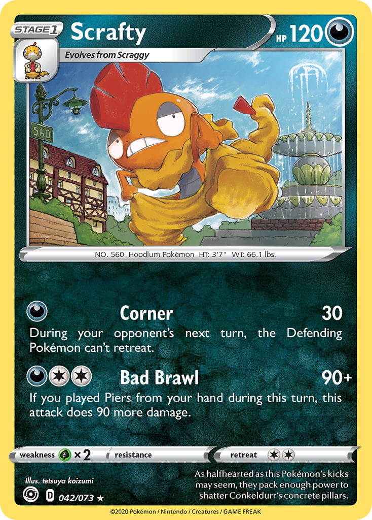 Scrafty (042/073) [Sword & Shield: Champion's Path] | Shuffle n Cut Hobbies & Games