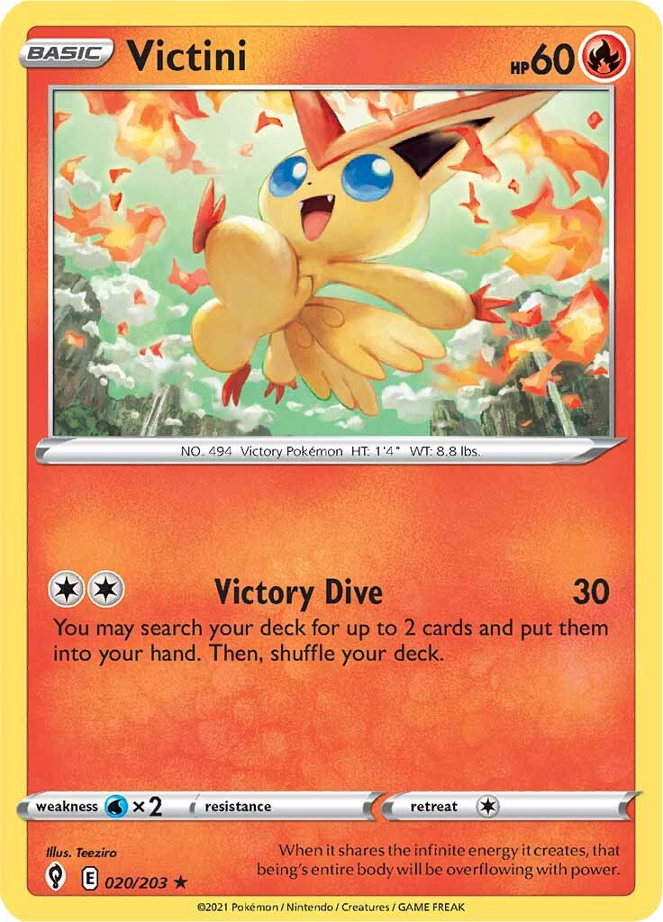 Victini (020/203) [Sword & Shield: Evolving Skies] | Shuffle n Cut Hobbies & Games