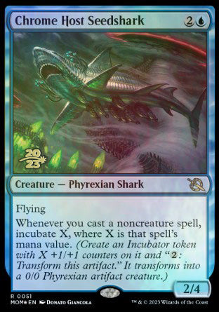 Chrome Host Seedshark [March of the Machine Prerelease Promos] | Shuffle n Cut Hobbies & Games