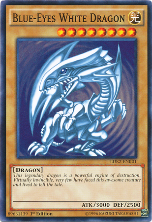 Blue-Eyes White Dragon (Version 2) [LDK2-ENK01] Common | Shuffle n Cut Hobbies & Games