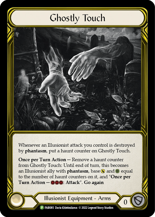 Ghostly Touch (Golden) [FAB085] (Promo)  Cold Foil | Shuffle n Cut Hobbies & Games