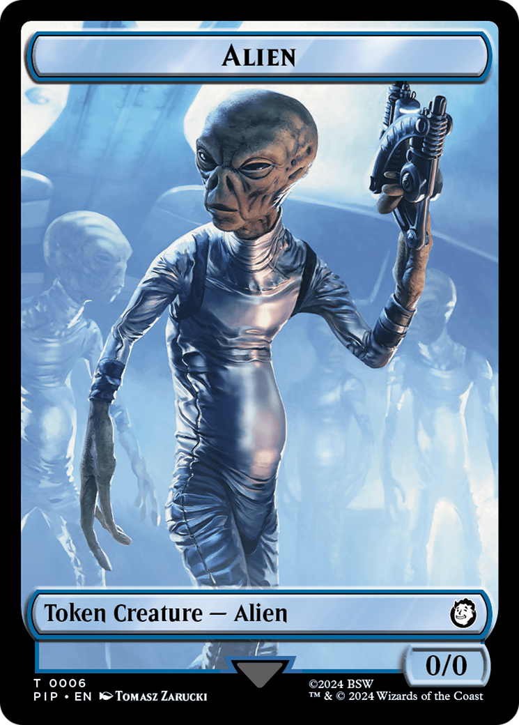 Alien // Clue Double-Sided Token [Fallout Tokens] | Shuffle n Cut Hobbies & Games