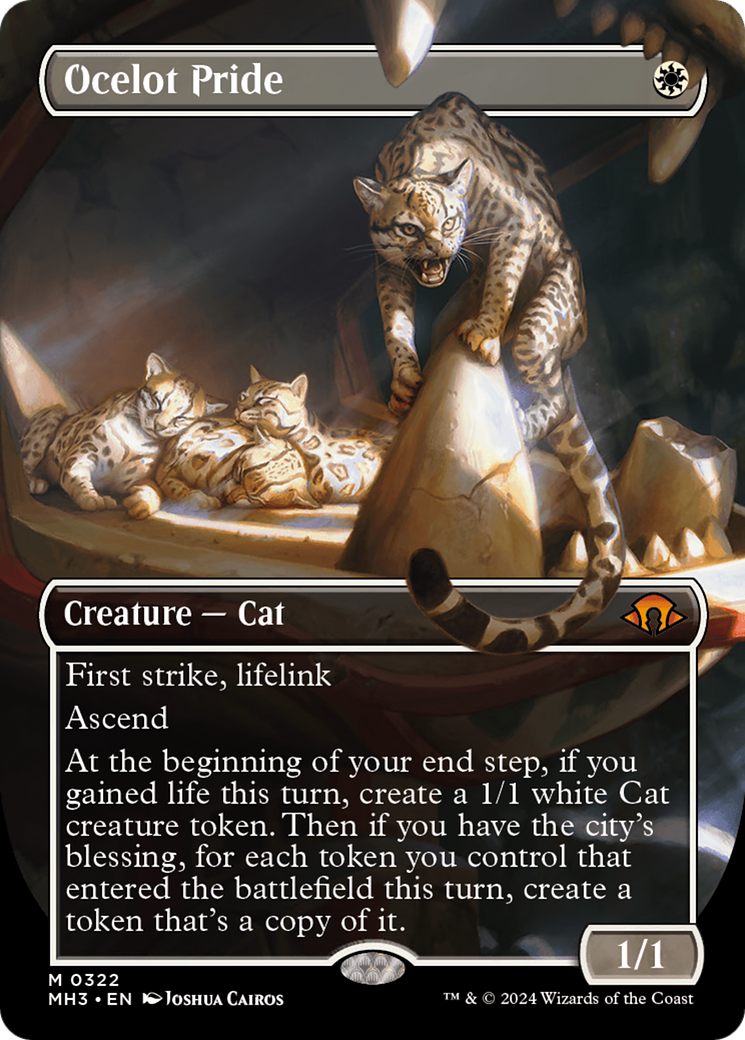 Ocelot Pride (Borderless) [Modern Horizons 3] | Shuffle n Cut Hobbies & Games