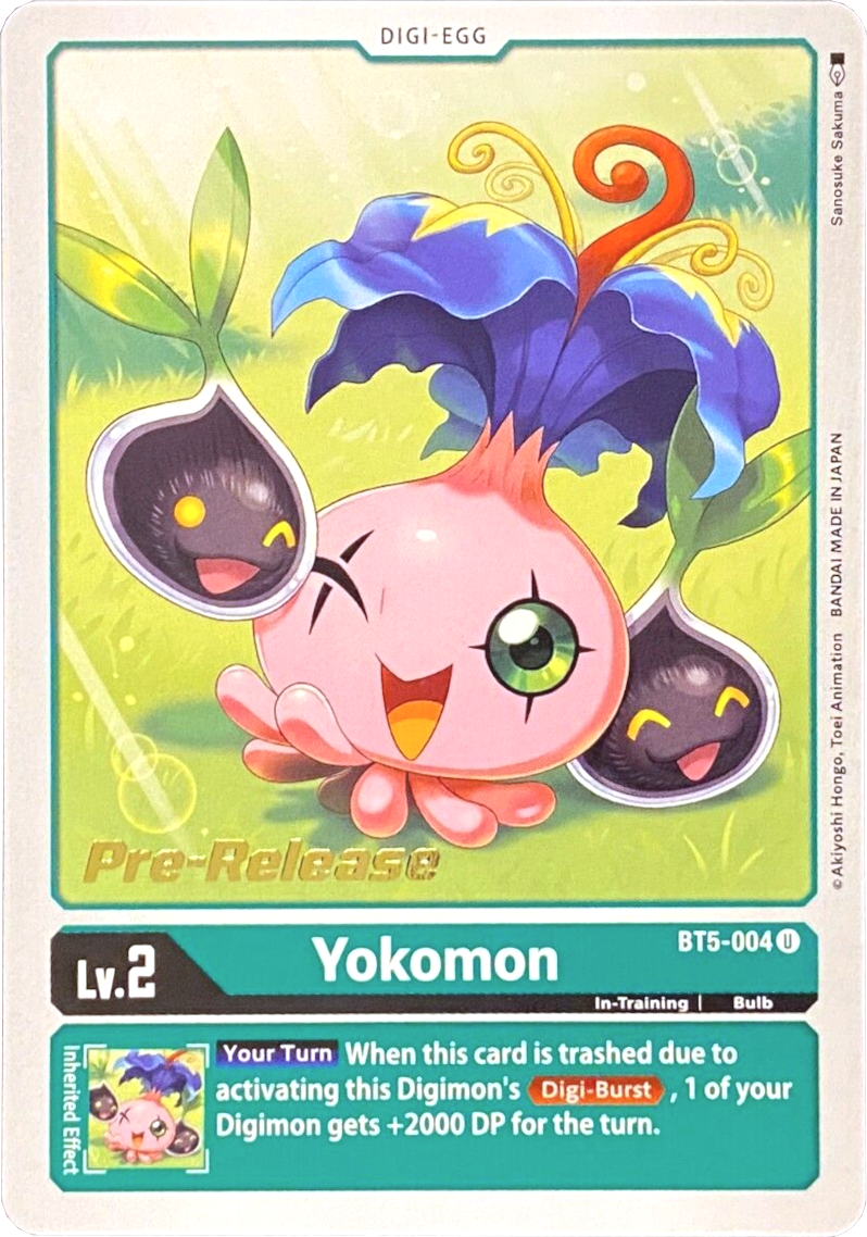 Yokomon [BT5-004] [Battle of Omni Pre-Release Promos] | Shuffle n Cut Hobbies & Games