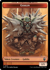 Tarmogoyf // Goblin Double-Sided Token [Modern Horizons 3 Commander Tokens] | Shuffle n Cut Hobbies & Games