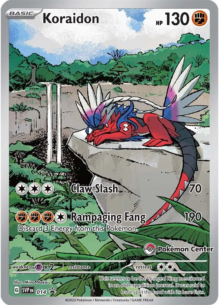 Koraidon (124/198) (Pokemon Center Exclusive) [Scarlet & Violet: Black Star Promos] | Shuffle n Cut Hobbies & Games