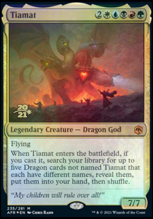 Tiamat [Dungeons & Dragons: Adventures in the Forgotten Realms Prerelease Promos] | Shuffle n Cut Hobbies & Games