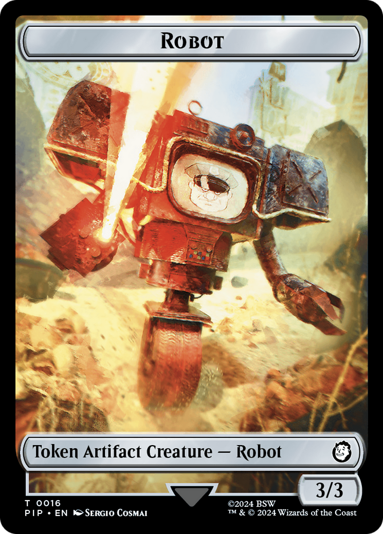 Radiation // Robot Double-Sided Token [Fallout Tokens] | Shuffle n Cut Hobbies & Games