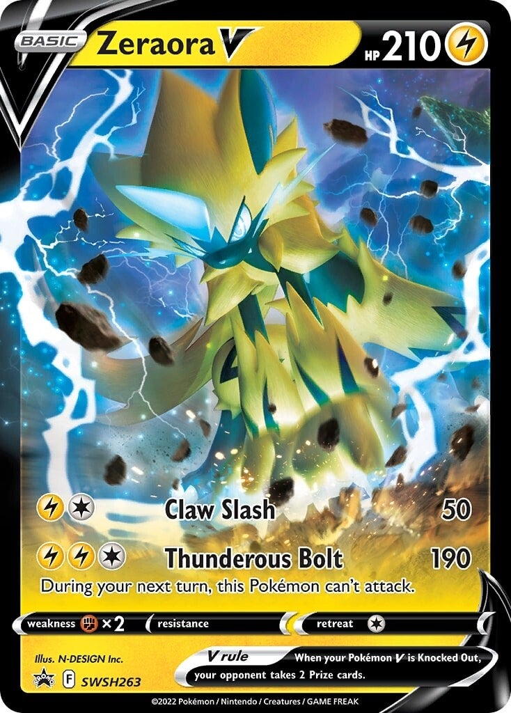 Zeraora V (SWSH263) [Sword & Shield: Black Star Promos] | Shuffle n Cut Hobbies & Games