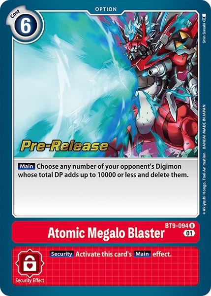 Atomic Megalo Blaster [BT9-094] [X Record Pre-Release Promos] | Shuffle n Cut Hobbies & Games