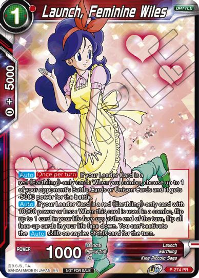 Launch, Feminine Wiles (Event Pack 08) (P-274) [Tournament Promotion Cards] | Shuffle n Cut Hobbies & Games