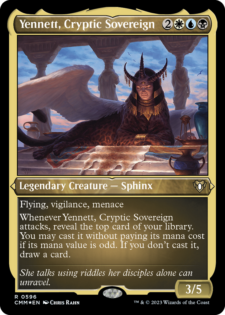 Yennett, Cryptic Sovereign (Foil Etched) [Commander Masters] | Shuffle n Cut Hobbies & Games