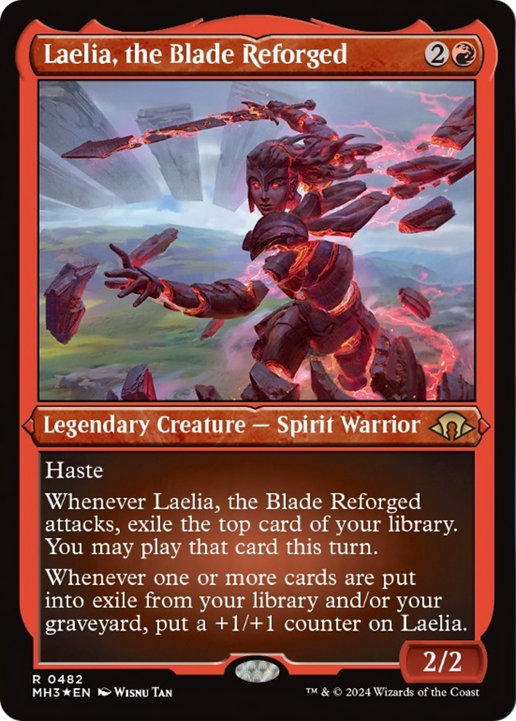 Laelia, the Blade Reforged (Foil Etched) [Modern Horizons 3] | Shuffle n Cut Hobbies & Games