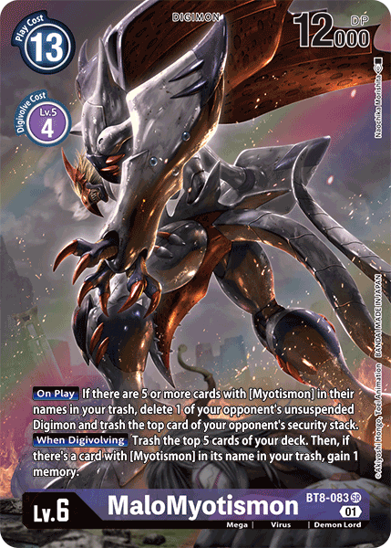 MaloMyotismon [BT8-083] (Alternate Art) [New Awakening] | Shuffle n Cut Hobbies & Games