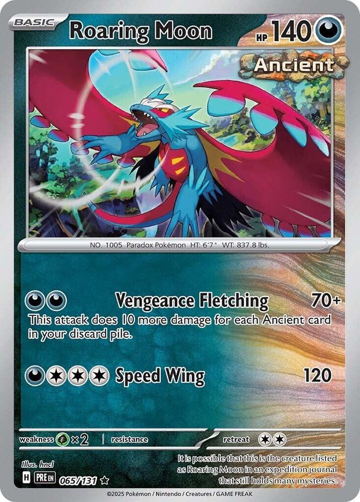 Roaring Moon (065/131) [Scarlet & Violet: Prismatic Evolutions] | Shuffle n Cut Hobbies & Games