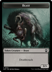 Beast (0010) // Shapeshifter (0008) Double-Sided Token [Modern Horizons 3 Commander Tokens] | Shuffle n Cut Hobbies & Games