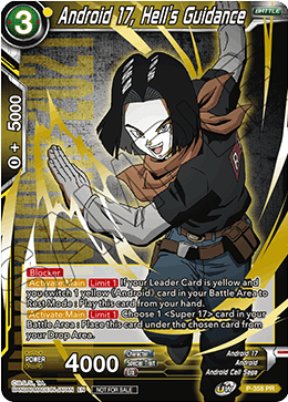 Android 17, Hell's Guidance (Gold Stamped) (P-358) [Tournament Promotion Cards] | Shuffle n Cut Hobbies & Games