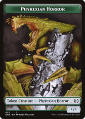 Phyrexian Goblin // Phyrexian Horror Double-Sided Token [Phyrexia: All Will Be One Tokens] | Shuffle n Cut Hobbies & Games